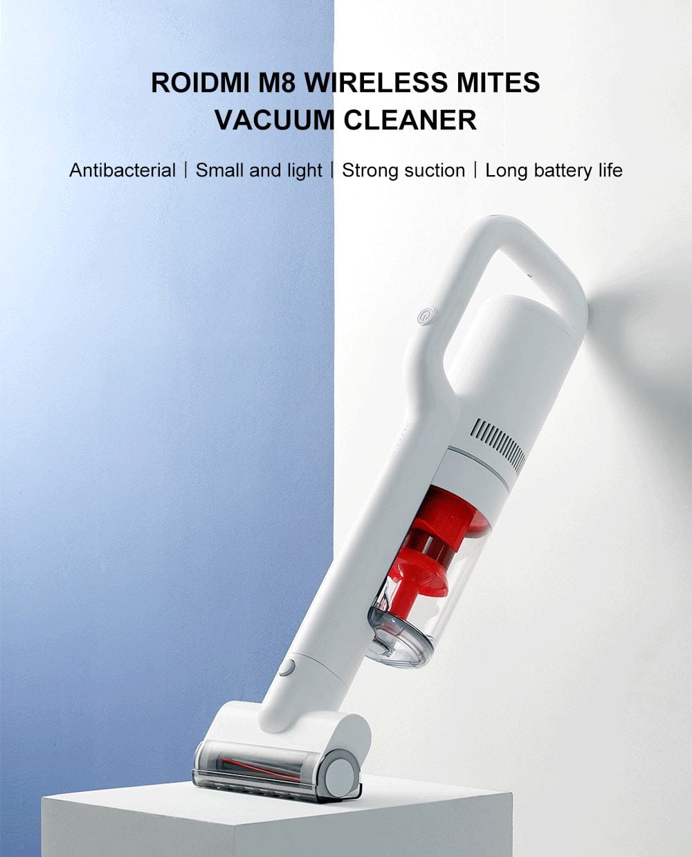 ROIDMI M8 Wireless Mites Vacuum Cleaner Xiaomi Ecosysterm Product- White