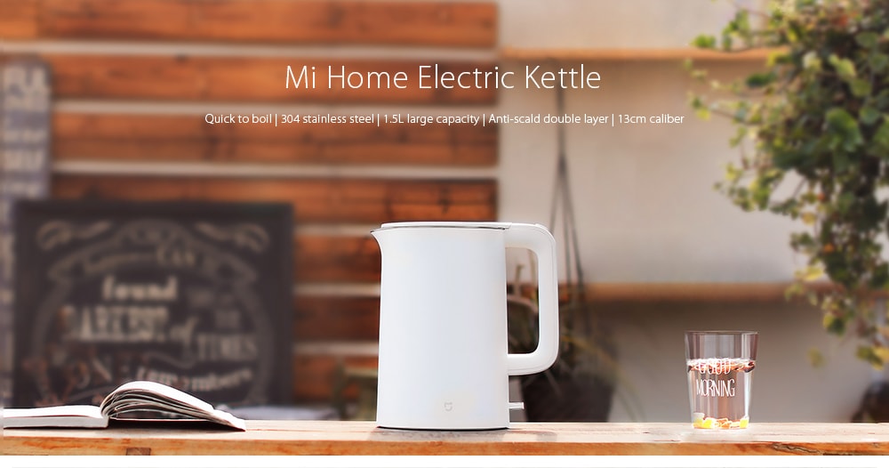 Xiaomi 1.5L Electric Water Kettle Auto Power-Off Protection Smart Water Boiler- White
