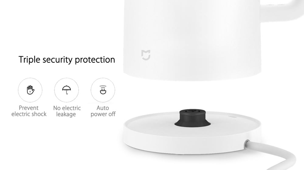 Original Xiaomi Mi Electric Kettle Power-off Protection 304 Stainless Steel Inner Layer - 1.5L- White