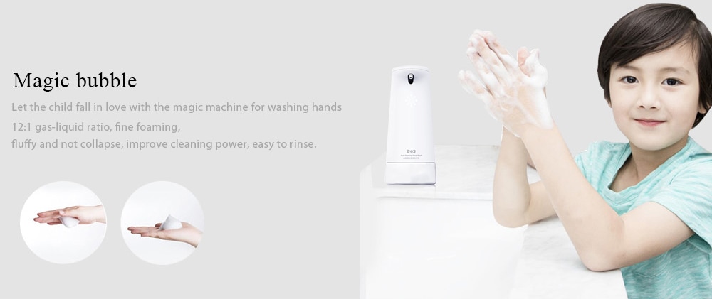 Xiaowei W66018XP Soap Dispenser Intelligent Auto Induction Foaming Hand Washing Machine- Red