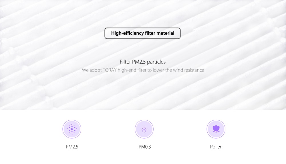 Original Filter Antibacterial Version for Xiaomi Air Purifier- Purple