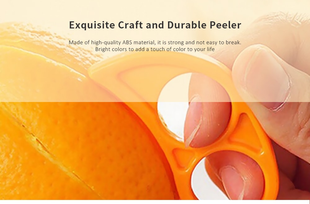 Creative Orange Peeler Mouse Style Citrus Slicer- Orange