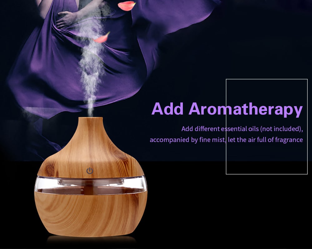 XBH - 038B Air Aroma Humidifier Ultrasonic Aromatherapy Essential Oil Diffuser- Coffee