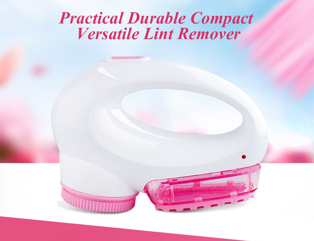 Practical Durable Compact Versatile Lint Remover- Hot Pink Chinese Plug (2-pin)