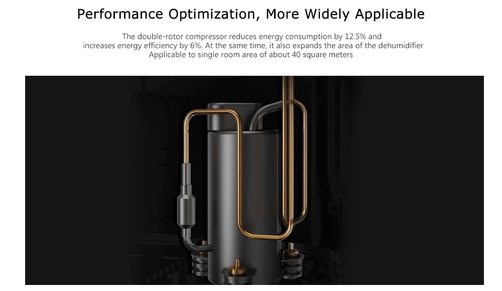 Xiaomi Mijia U20 Air Purification Dehumidifier 4.2L Water Tank- White US Plug (3-pin)