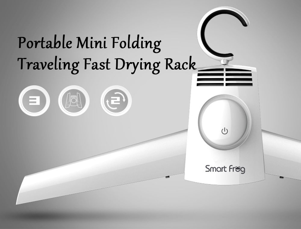 Portable Mini Folding Traveling Fast Drying Rack - White