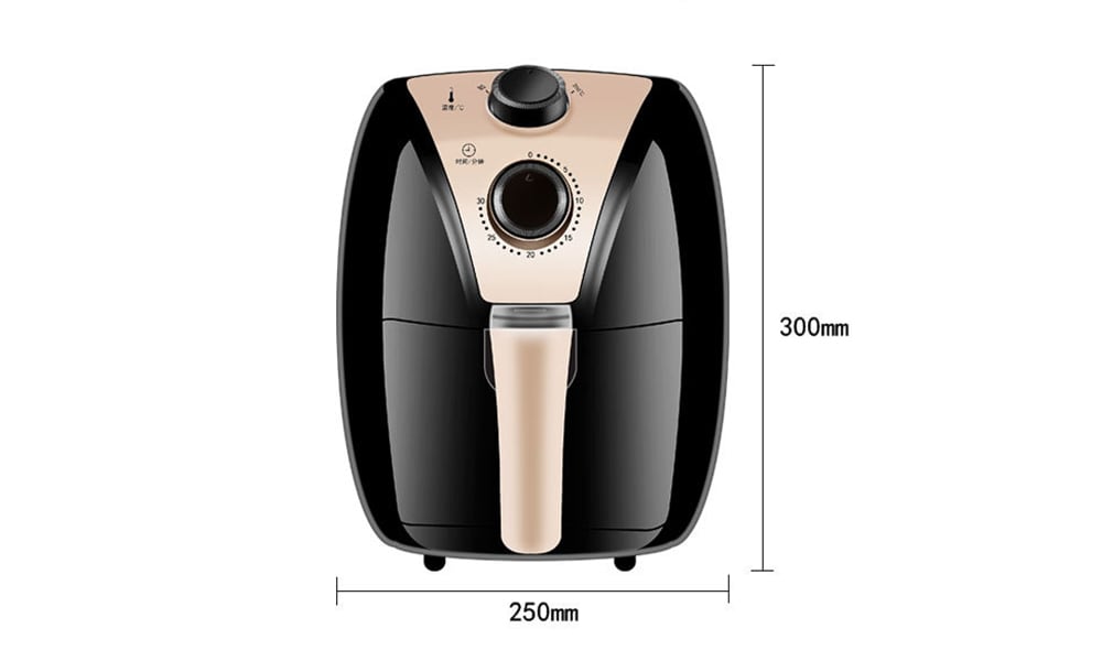 Oil-free Large Capacity Automatic Air Fryer- Deep Peach Chinese Plug (3-pin)