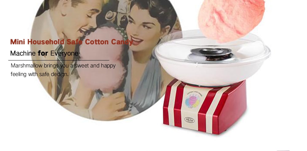 PCM805 Mini Household Cotton Candy Machine- Lava Red