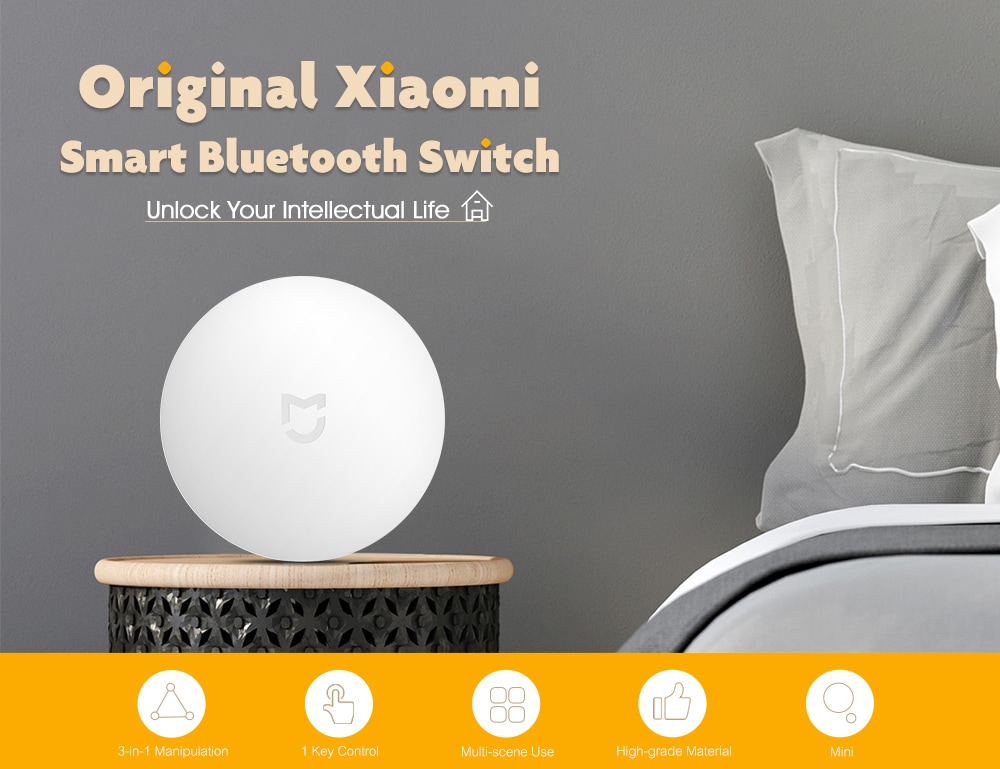 Xiaomi Mijia Smart Switch Intelligent Home Security Equipment with Smartphone Control- White SMART WIRELESS SWITCH