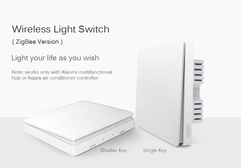 Xiaomi QBKG04LM Aqara Wall Switch Smart Light Control ZigBee Version- Milk white Single Key