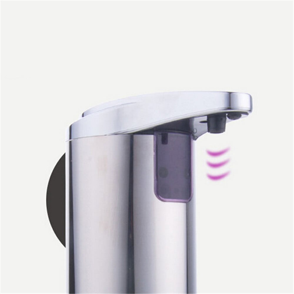 Stainless Infrared Automatic Sensor Hand Sanitizer Soap Dispenser- Silver