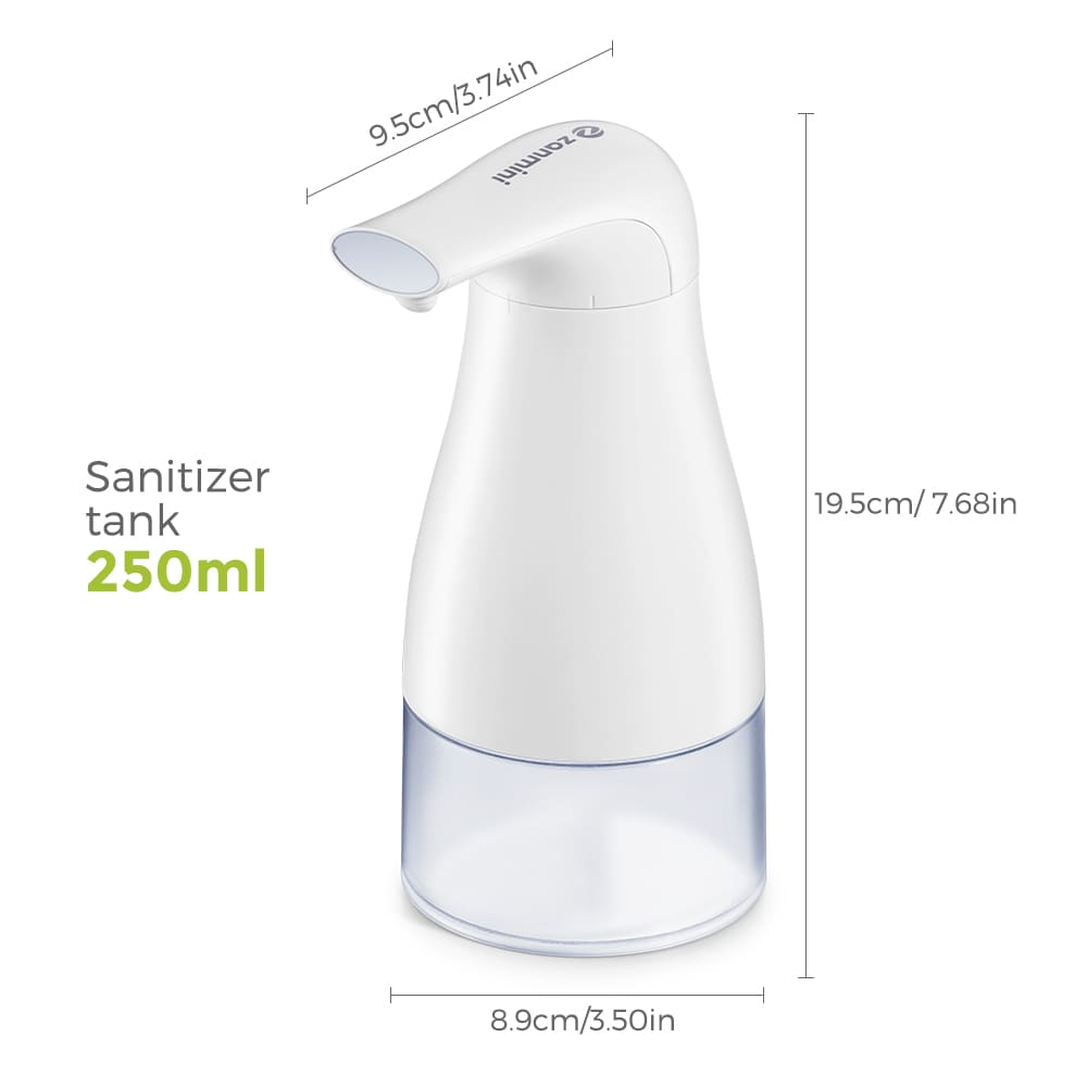 zanmini  ASD - 101 Touchless Foaming Soap Dispenser- White