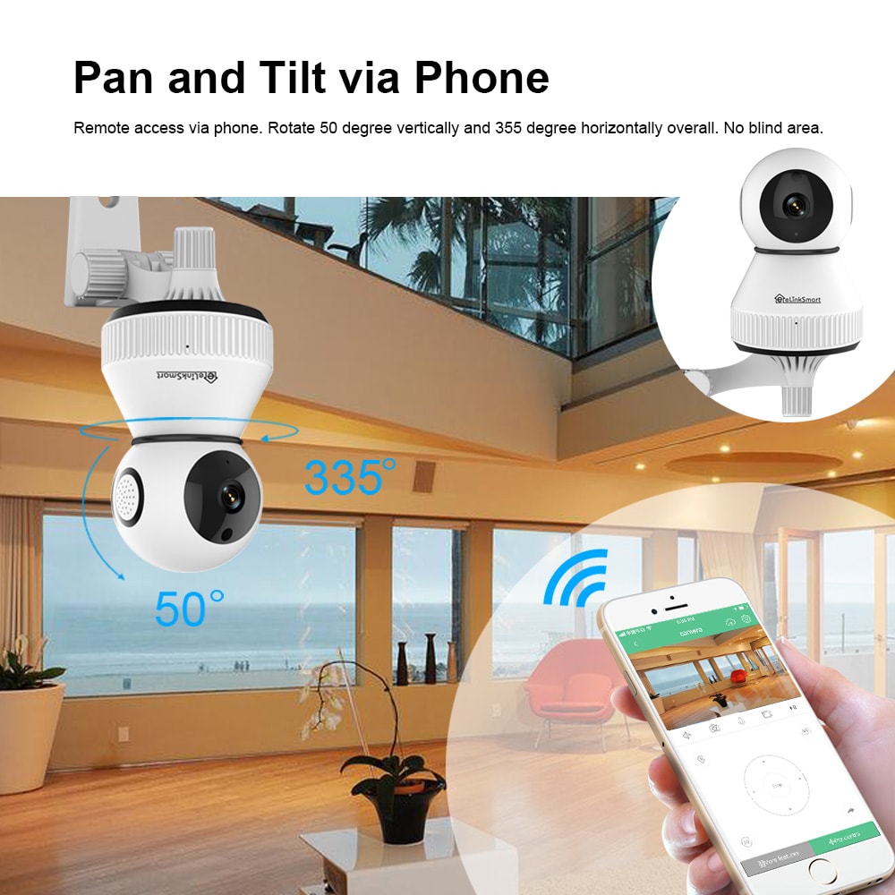 Smart Camera with Smart Home Control System- White HD 1080P