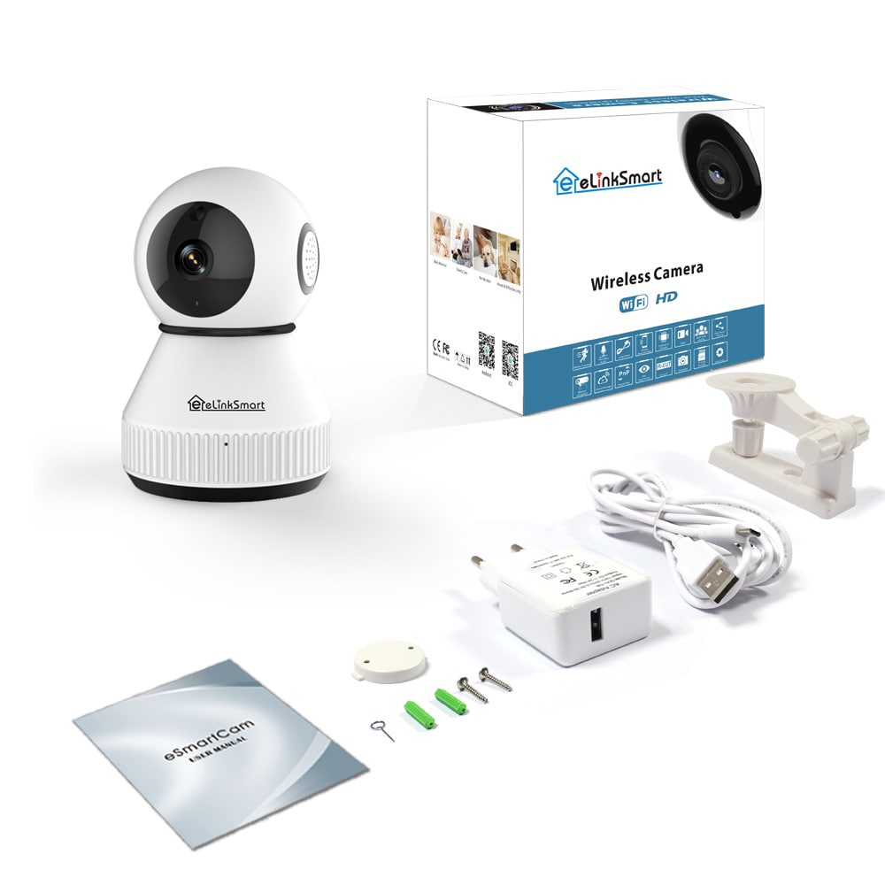 Smart Camera with Smart Home Control System- White HD 1080P