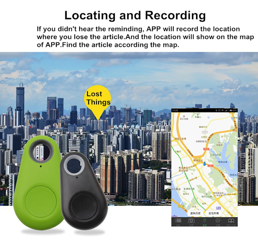 Wireless Bluetooth Anti-loss Key Tracker- Green