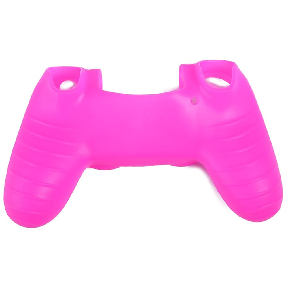PS4 Controller Skin Silicone Rubber Protective Grip Case for Sony Playstation 4 Wireless Dualshock Game Controllers- Red