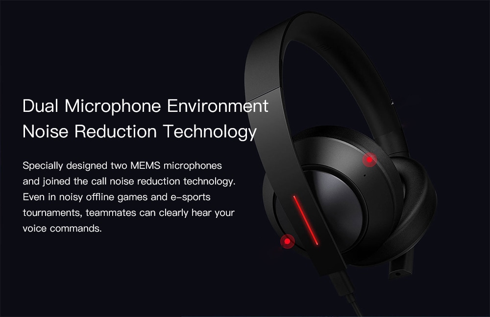 Xiaomi Mi 7.1 Virtual Surround Sound Game Headphone- Black