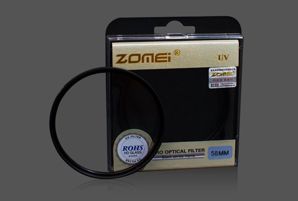 Zomei UV Ultra-violet Lens Filter Protector for Sony / Canon / Nikon DSLR Camera- Black 40.5mm