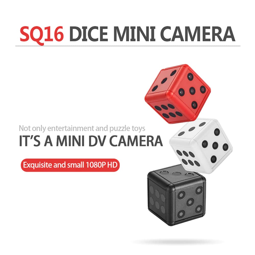 SQ16 1080P Mini Dice Camera Camcorder Sport DV- Black