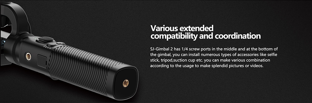 Original SJCAM SJ - GIMBAL 2 3-axis Handheld Gimbal Stabilizer for Action Cameras - Black