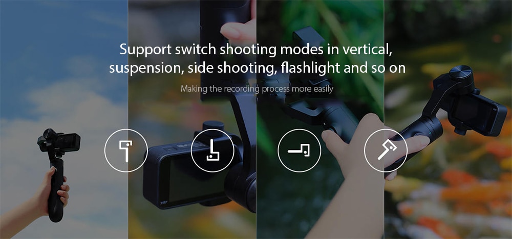 Xiaomi Mi Action Camera Handheld Gimbal for Mijia Mini Sports Camera- Black
