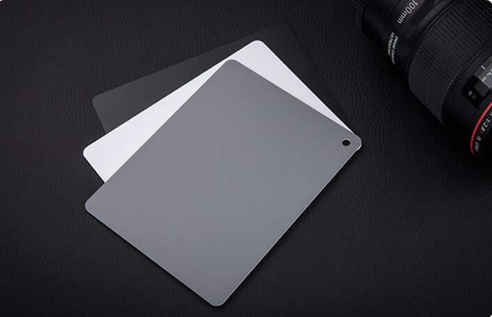 Photography Eighteen Percent White Balance Waterproof Photometric Card Black White Gray Suit- Multi 1 set