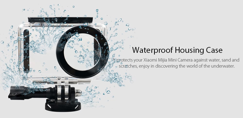 Sports Waterproof Frame Silicone Case Accessories for Xiaomi Mijia Camera - Black Regular