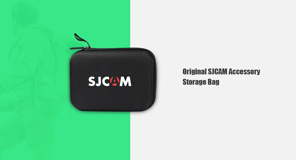 Original SJCAM Medium Size Accessory Protective Storage Bag Carry Case for SJCAM Action Camera- Black