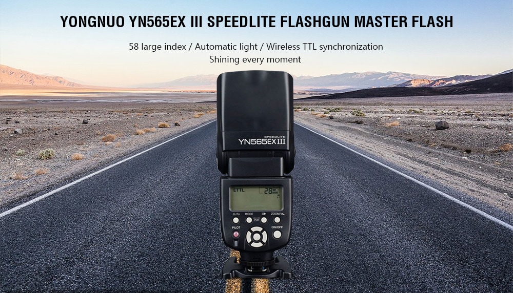 YONGNUO YN565EX III Speedlite Flashgun Master Flash for APS - C Canon Digital SLR Cameras- Black