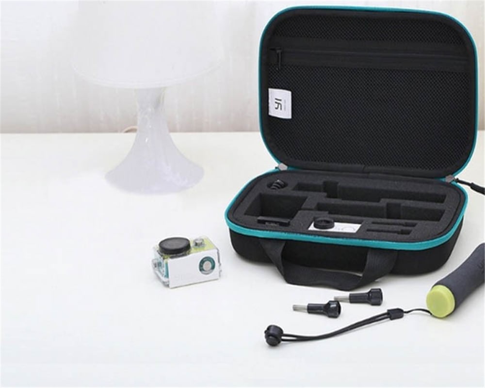 Yi GoPro camera and accessories Carrying Case- Black and Blue