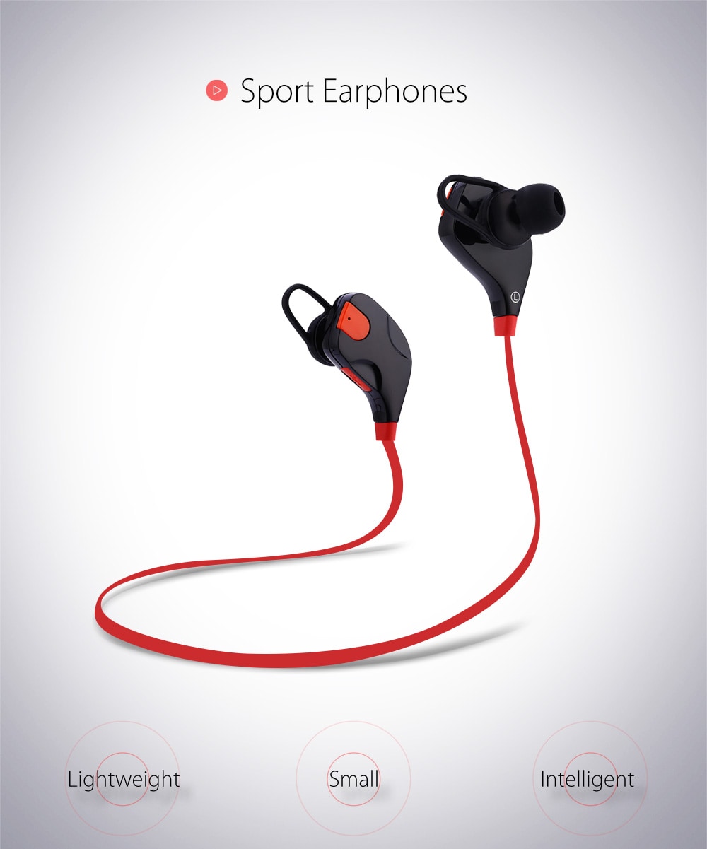 QY7S Wireless Bluetooth V4.1 Sport Earphones Headphones- Green