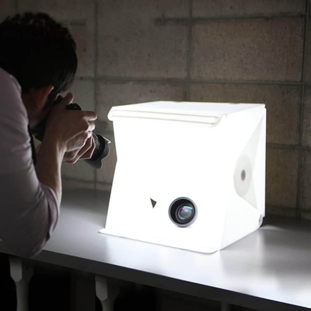 Portable LED Photography Background Photo Lightbox- White