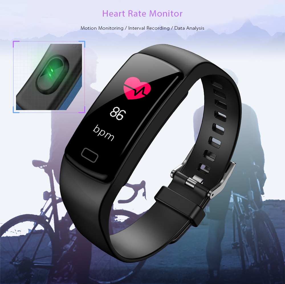Y9 Smart Bluetooth Bracelet Color Screen Heart Rate Blood Pressure Monitoring Sports Smartwatch- Chestnut Red