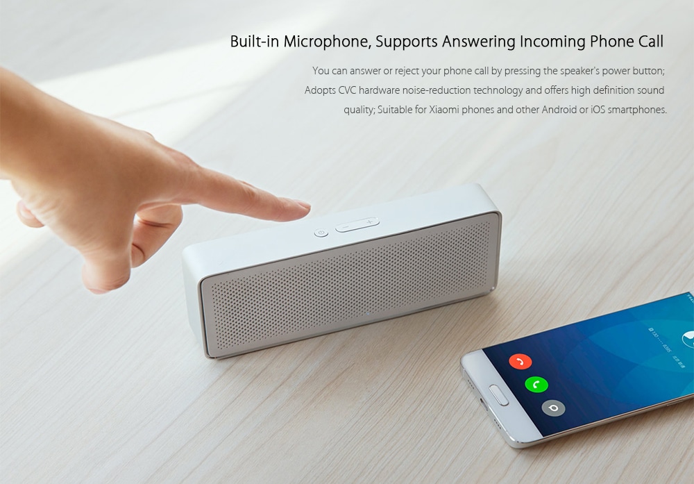 Original Xiaomi XMYX03YM Bluetooth 4.2 Speaker Hands-free- Silver