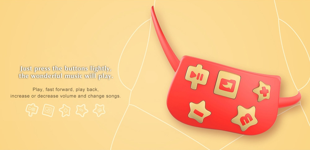 Original Xiaomi Mi Rabbit Sparkle Wireless Bluetooth Speaker for Phone / Tablet PC- Red