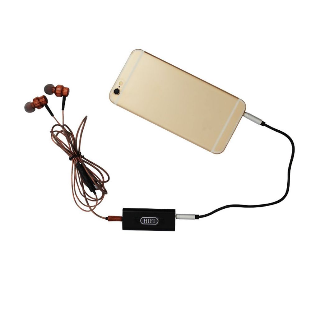 Portable High Fidelity Stereo Audio Quality HIFI Headphone Amplifier- Black