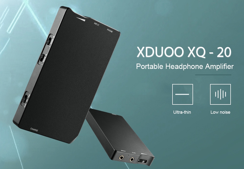 XDUOO XQ - 20 Portable Headphone Amplifier- Black