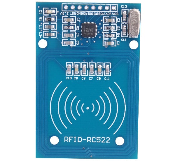 RFID-RC522 High Sensitivity RF IC Card Smart Key Sensor Module PCB Board - Deep Blue