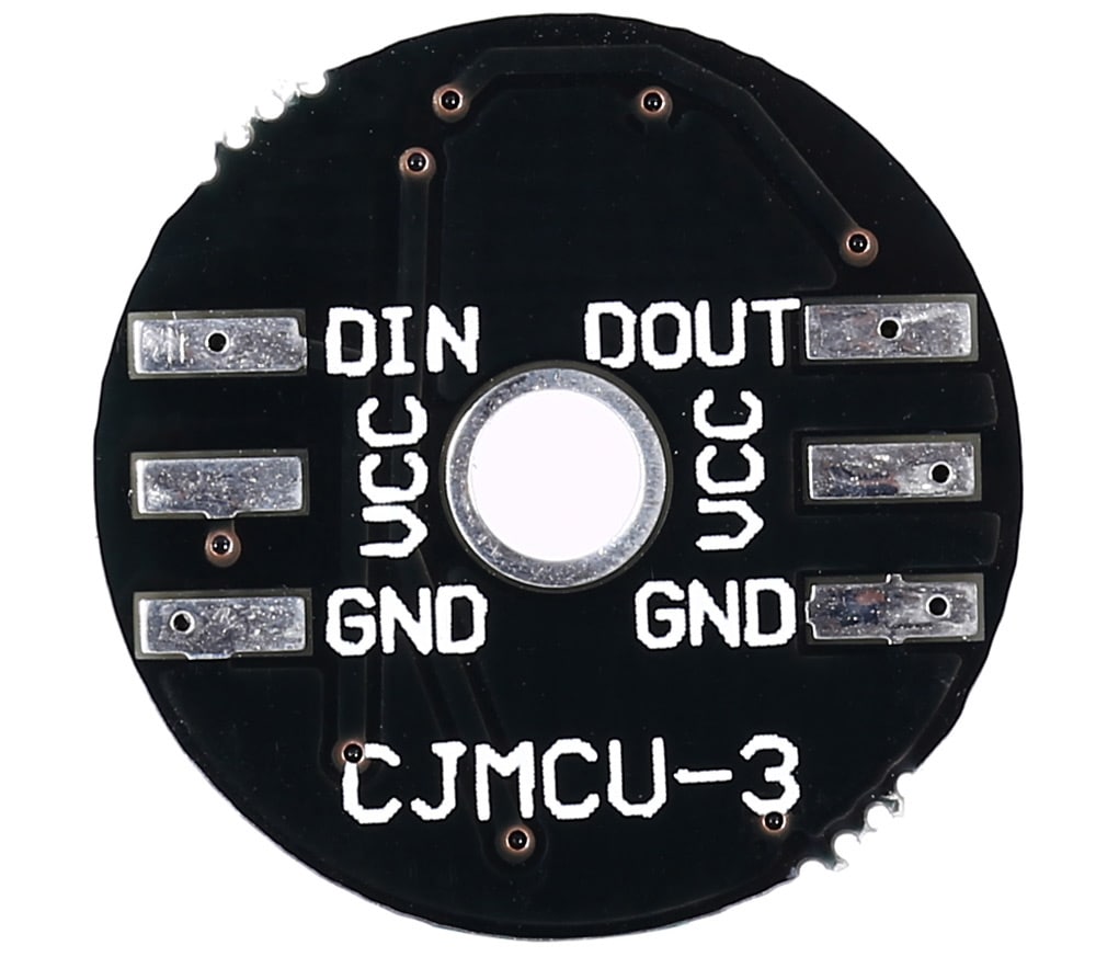 WS2812 5050 3Bit Full-Color Board RGB LED Circle Driving Plate- Black