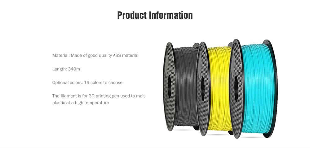 Tronxy 1.75mm ABS 3D Printing Filament Biodegradable Material- Red