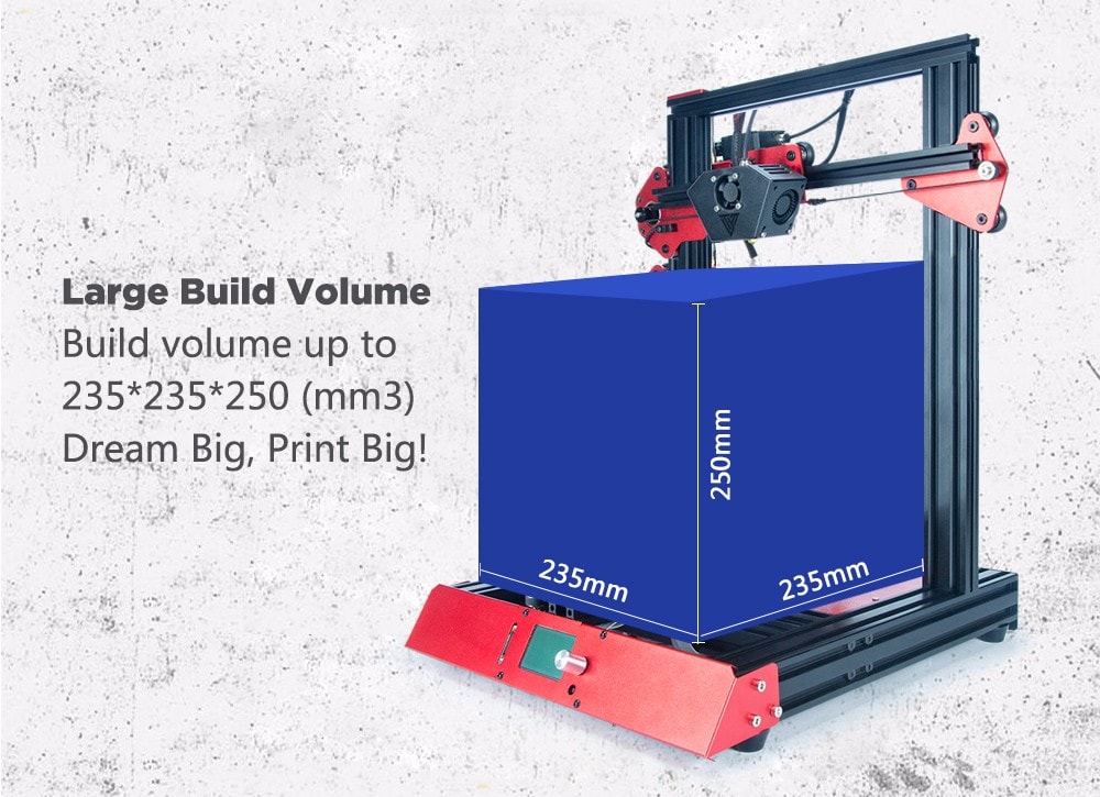 Tevo Flash Standard DIY Kits 98% Prebuild 3D Printer- Black 110V Hotbed / US Plug