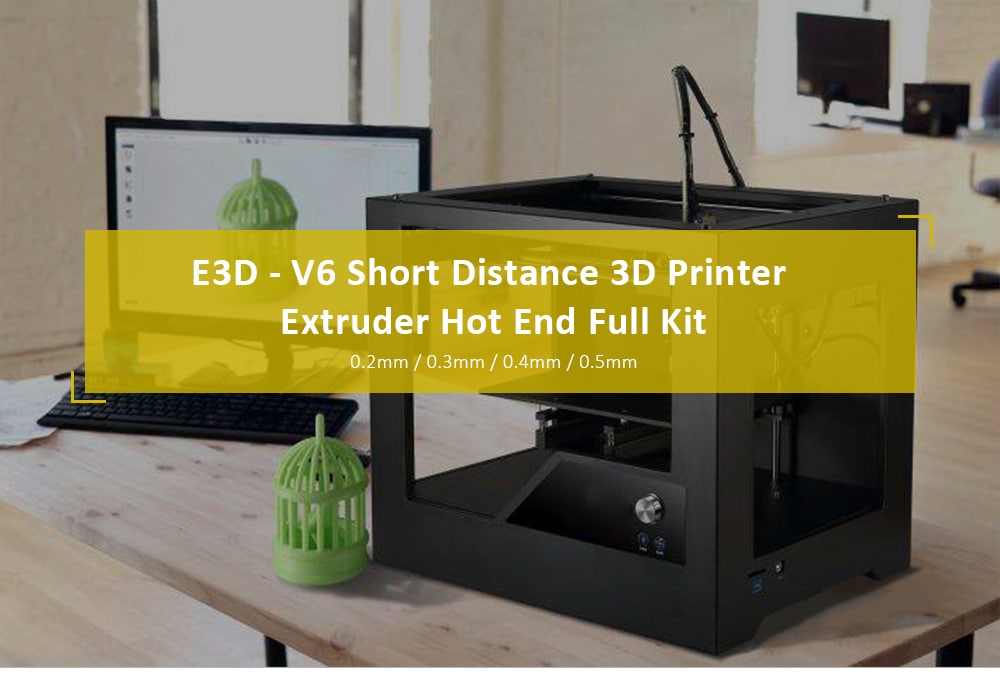 E3D - V6 Short Distance 0.5mm 3D Printer Extruder- Silver 0.3mm