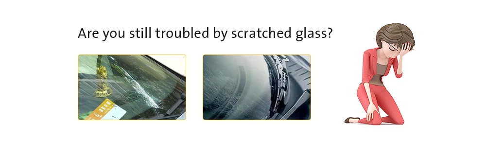 Windshield Repair Windows Scratch Remover Glass Polishing Kit- Multi-A