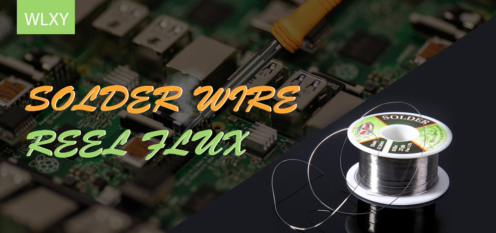 WLXY Professional 0.3mm Flux 1.2 Percent Tin Lead Melt Rosin Core Solder Wire Reel 21.5m- Colormix