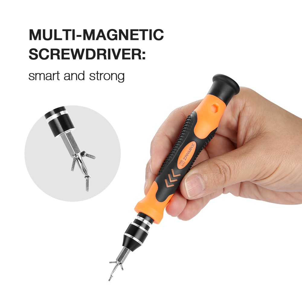 ZANMAX Screwdriver Appliance Repair Tool Set of 60- Black and Orange First Version