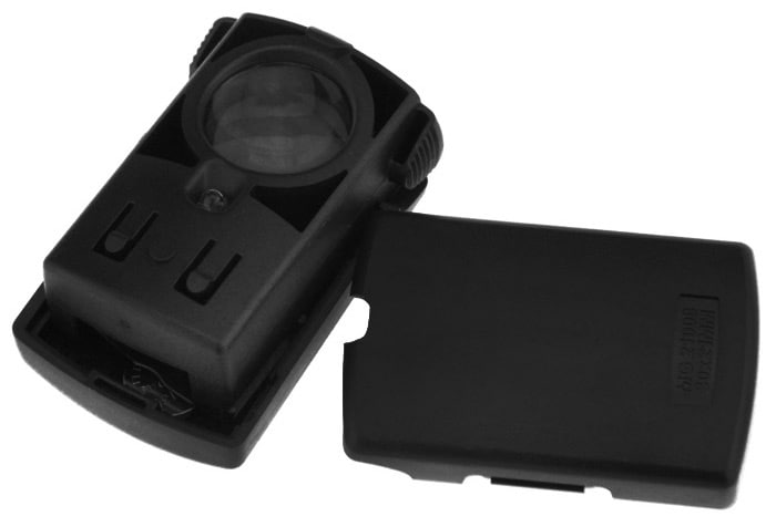 Singfire MG21008 30X Magnifier Loupe with LED Magnified Tool- Black