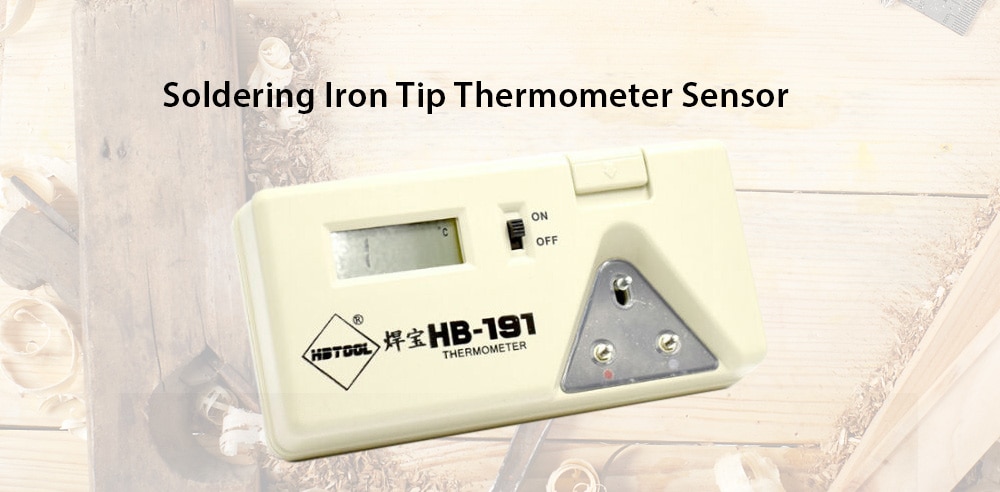 Soldering Iron Tip Thermometer Sensor Digital Tester Temperature Test- Warm White