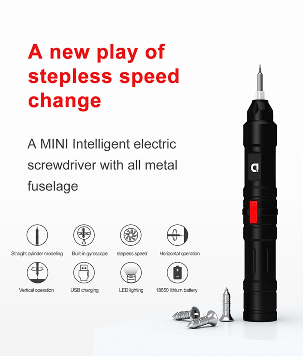 Xiaodong X2 Mini Intelligent Electric Screwdriver - Black 5W