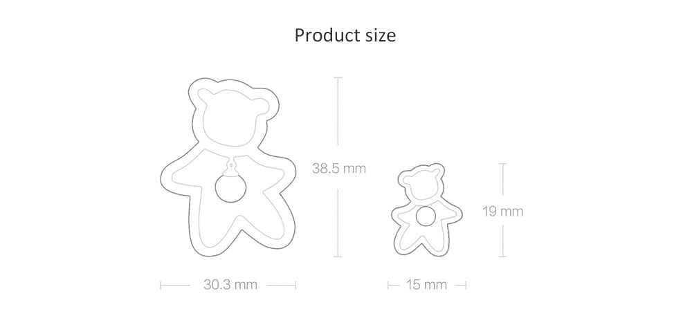 Xiaomi Youpin LUCKYME Cute Bear 925 Silver Inlaid Pearl Jewelry- Silver Necklace