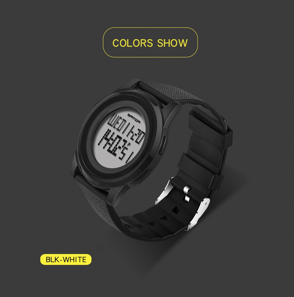 Sanda Fashion Lovers LED Movement Waterproof Digital Watches- Multi-A